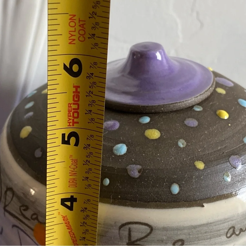 ZPots Handcrafted Ceramic Jar w/Lid The Dream Jar Artist made z pots